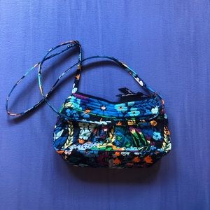 Vera Bradley blue floral small crossbody